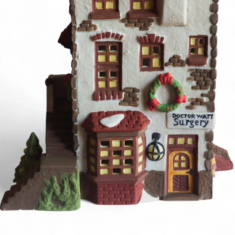 RARE Dept 56 Dickens Village CH Watt Physician 5568-9  House Boxed Lighted